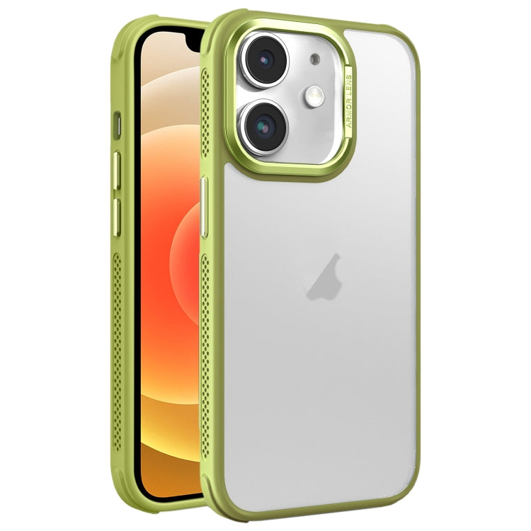 For iPhone 12 Hardware Side Cooling Skin Feel Frosted Metal Lens Frame Phone Case