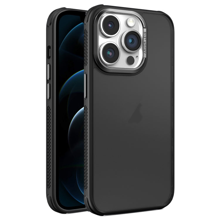 For iPhone 12 Pro Max Hardware Side Cooling Skin Feel Frosted Metal Lens Frame Phone Case