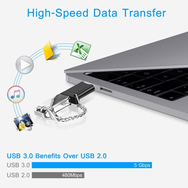 XQ-ZH006 USB 3.0 to Type-C / USB-C Adapter(Black)