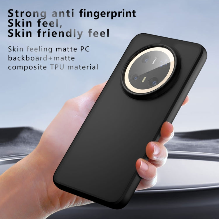 For Huawei Mate 70 Pro / 70 Pro+ Armor Big Pore PC Hybrid TPU Phone Case - Transparent
