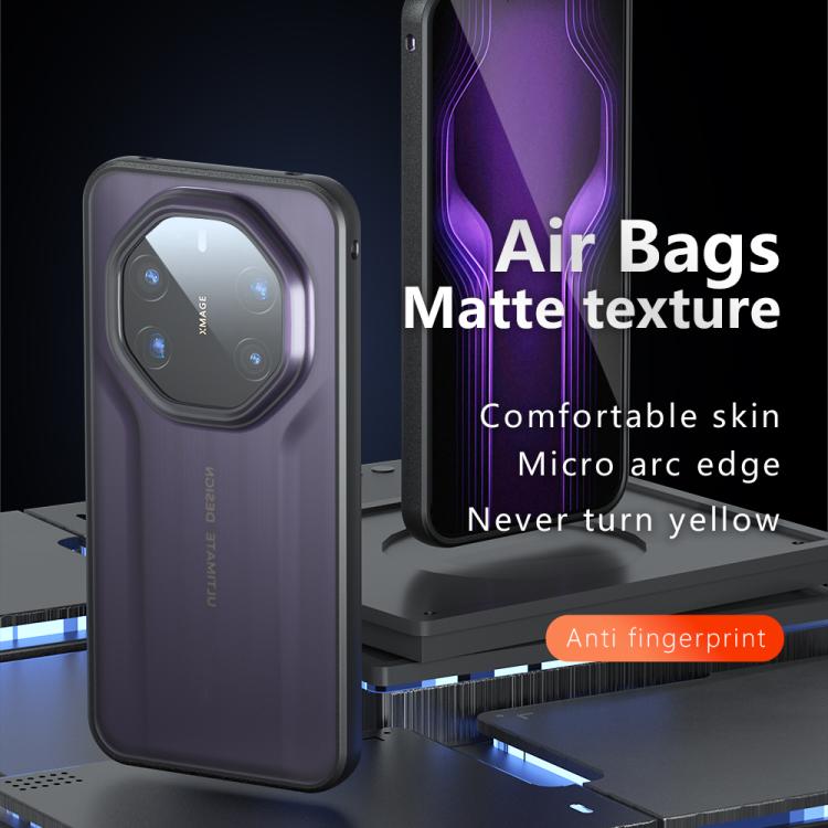 For Huawei Mate 80 RS UltimateMax Armor Big Pore PC Hybrid TPU Phone Case - Transparent