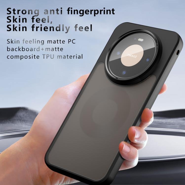 For Huawei Mate 80 Pro Max Armor Big Pore PC Hybrid TPU Phone Case - Frosted Black