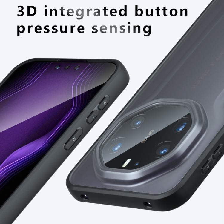 For Huawei Mate 80 RS UltimateMax Armor Big Pore PC Hybrid TPU Phone Case - Frosted Black