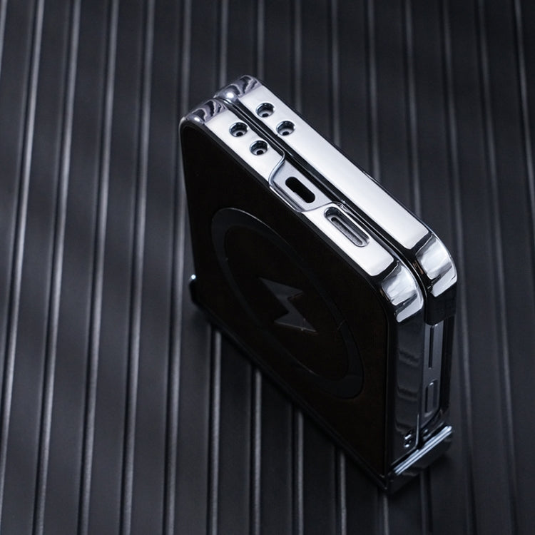 For Samsung Galaxy Z Flip6 / Flip7 FE Electroplating Lightning MagSafe Fold Full Coverage Phone Case