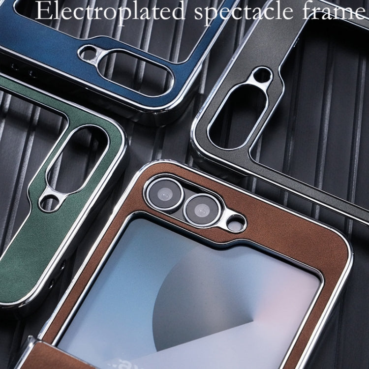 For Samsung Galaxy Z Flip6 / Flip7 FE Electroplating Lightning MagSafe Fold Full Coverage Phone Case