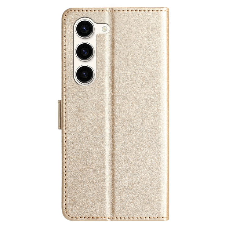 For Samsung Galaxy S25+ 5G Silk Texture Horizontal Flip Leather Phone Case