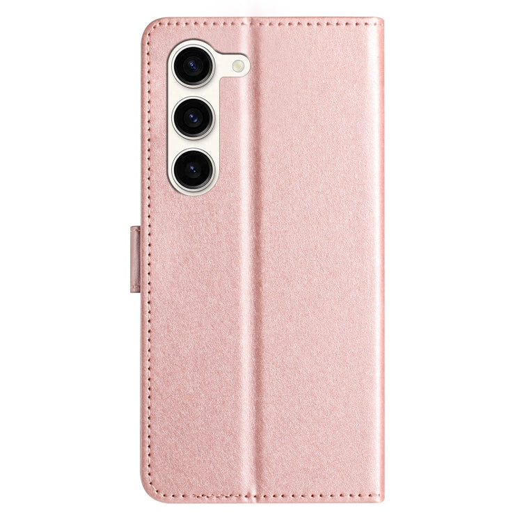 For Samsung Galaxy S25+ 5G Silk Texture Horizontal Flip Leather Phone Case