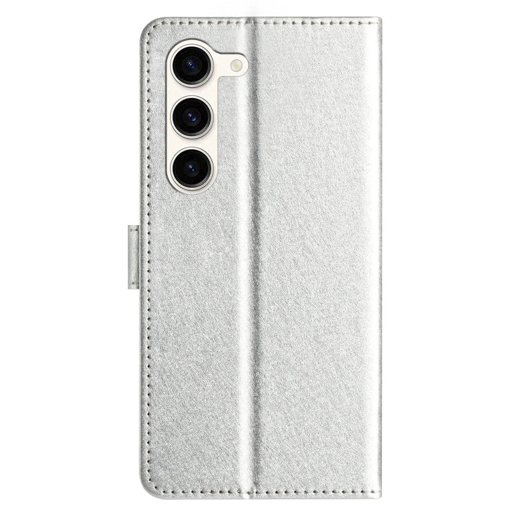 For Samsung Galaxy S25+ 5G Silk Texture Horizontal Flip Leather Phone Case