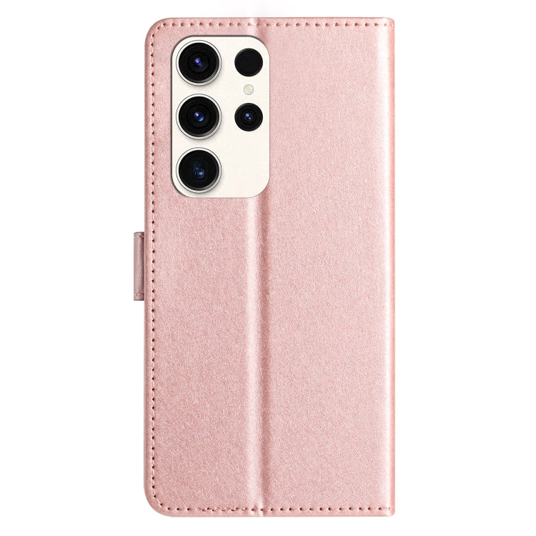 For Samsung Galaxy S25 Ultra 5G Silk Texture Horizontal Flip Leather Phone Case