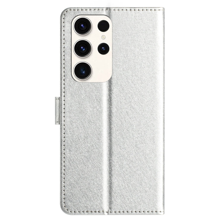 For Samsung Galaxy S25 Ultra 5G Silk Texture Horizontal Flip Leather Phone Case