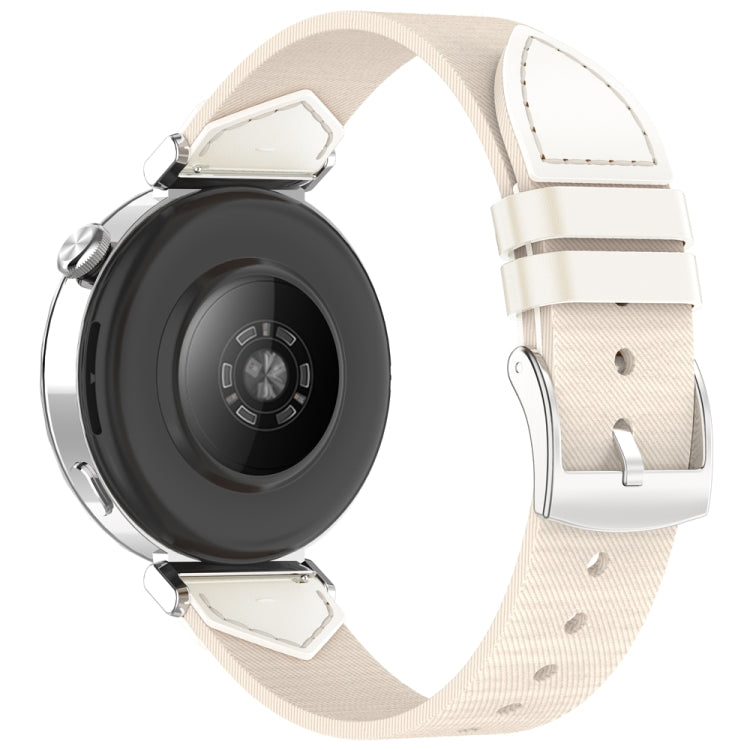 For Huawei Watch GT 5 41mm / GT 5 Pro 42mm Stitched Nylon Denim Watch Band