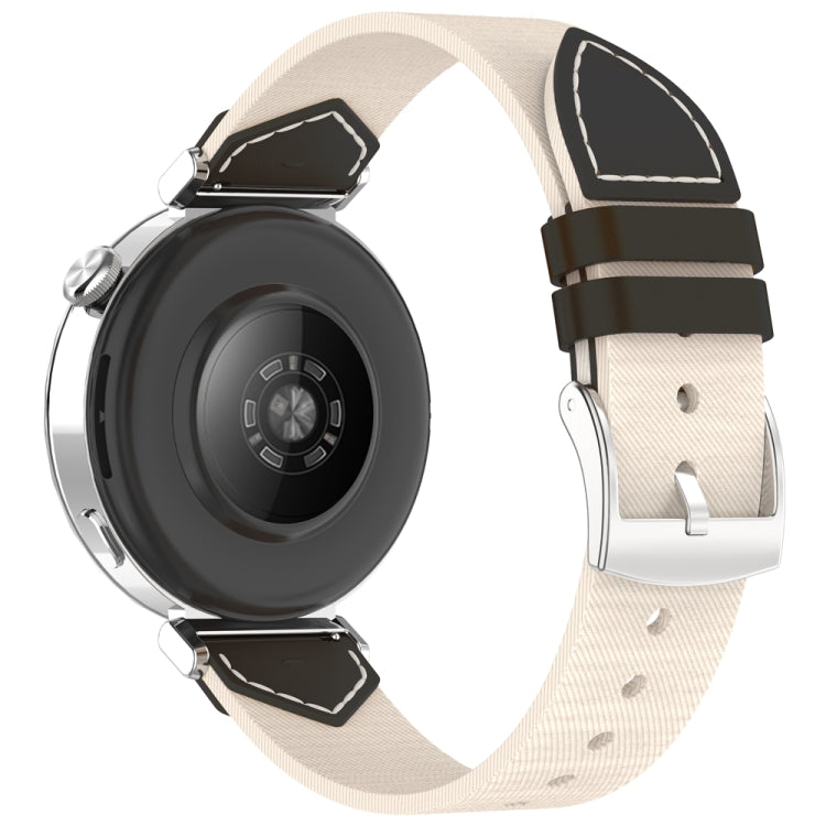 For Huawei Watch GT 5 41mm / GT 5 Pro 42mm Stitched Nylon Denim Watch Band