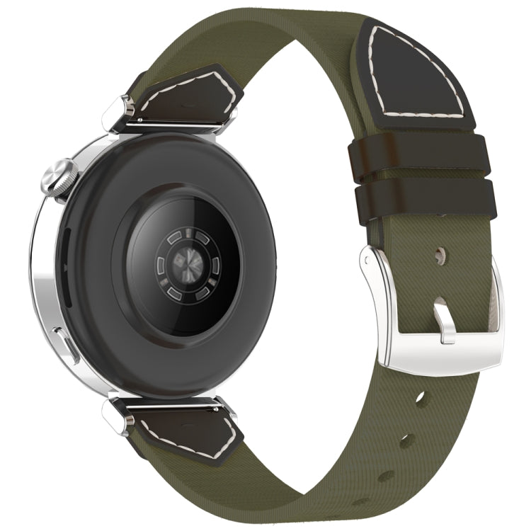 For Huawei Watch GT 5 41mm / GT 5 Pro 42mm Stitched Nylon Denim Watch Band