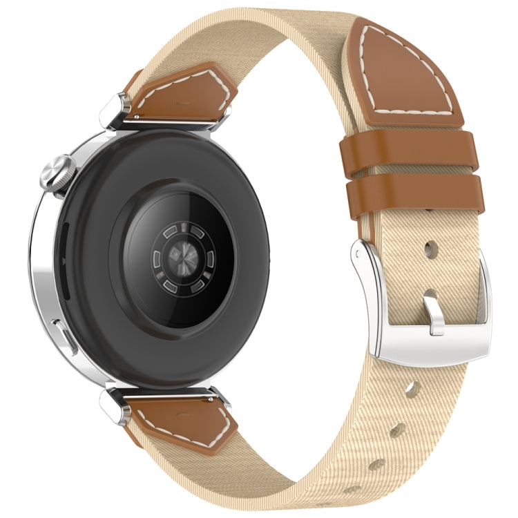 For Huawei Watch GT 5 41mm / GT 5 Pro 42mm Stitched Nylon Denim Watch Band