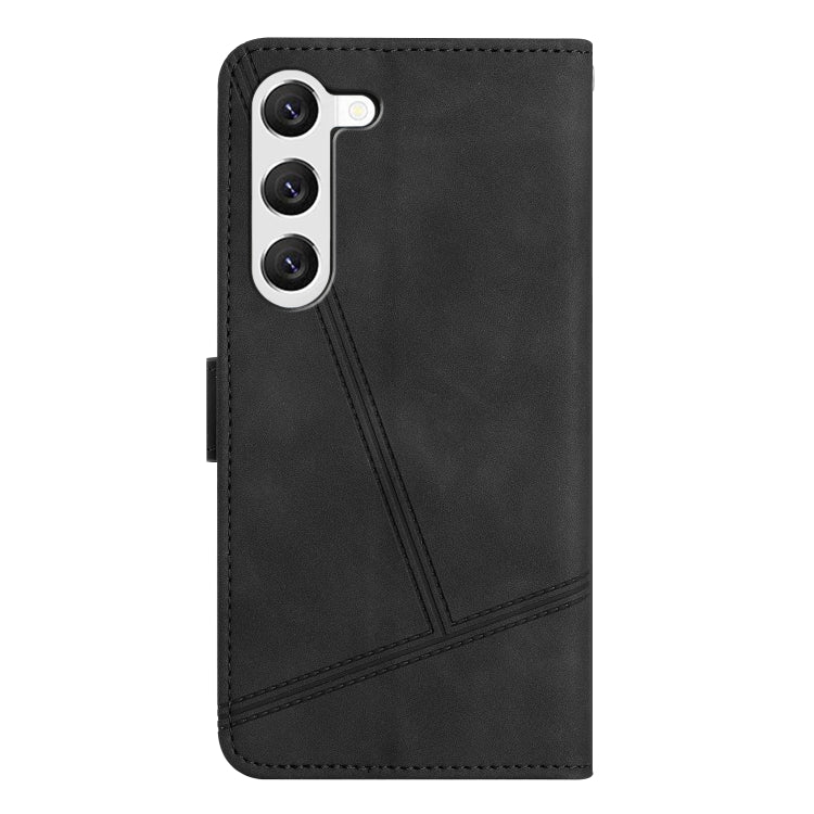 For Samsung Galaxy S25+ 5G Skin-feel Stitching Leather Phone Case