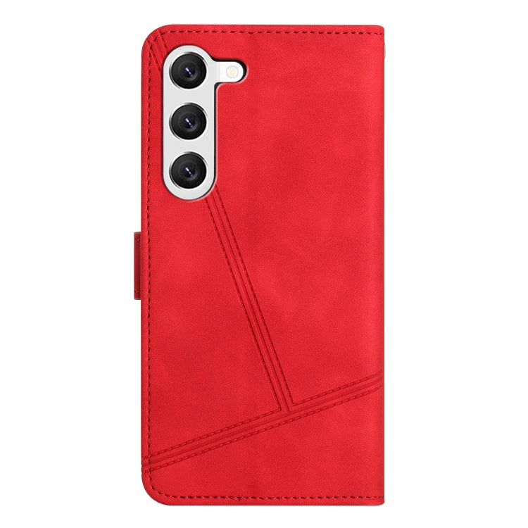 For Samsung Galaxy S25+ 5G Skin-feel Stitching Leather Phone Case