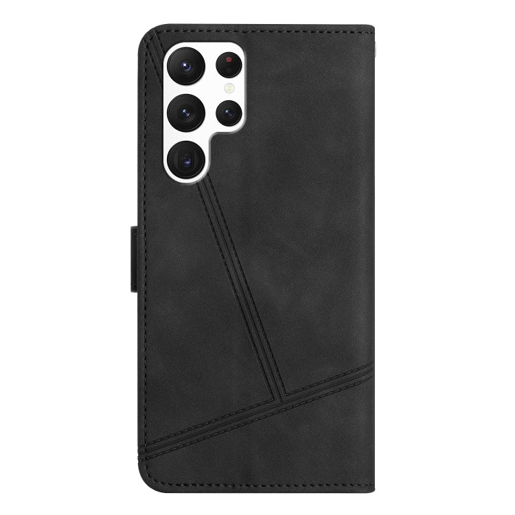 For Samsung Galaxy S25 Ultra 5G Skin-feel Stitching Leather Phone Case