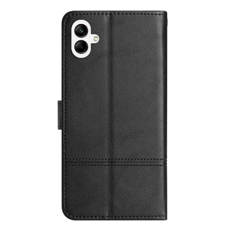 For Samsung Galaxy A06 4G Cowhide Texture Stitching Leather Phone Case