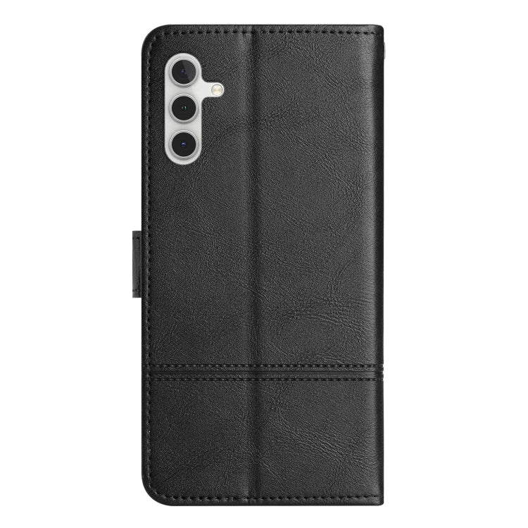 For Samsung Galaxy A16 4G / 5G Cowhide Texture Stitching Leather Phone Case