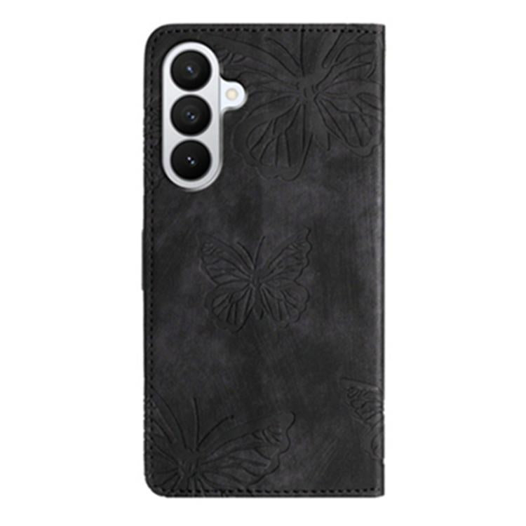 For Samsung Galaxy A57 5G Skin-feel Embossed Butterfly Leather Phone Case