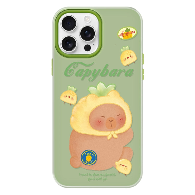 For iPhone 16 Pro Max Skin Feeling Jelly TPU Hybrid PC Phone Case