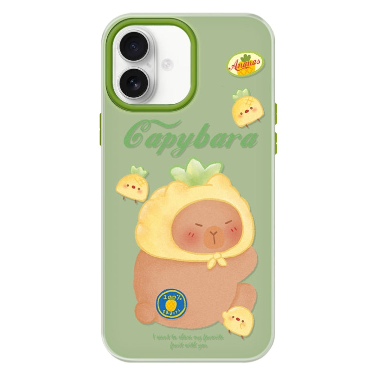 For iPhone 16 Plus Skin Feeling Jelly TPU Hybrid PC Phone Case