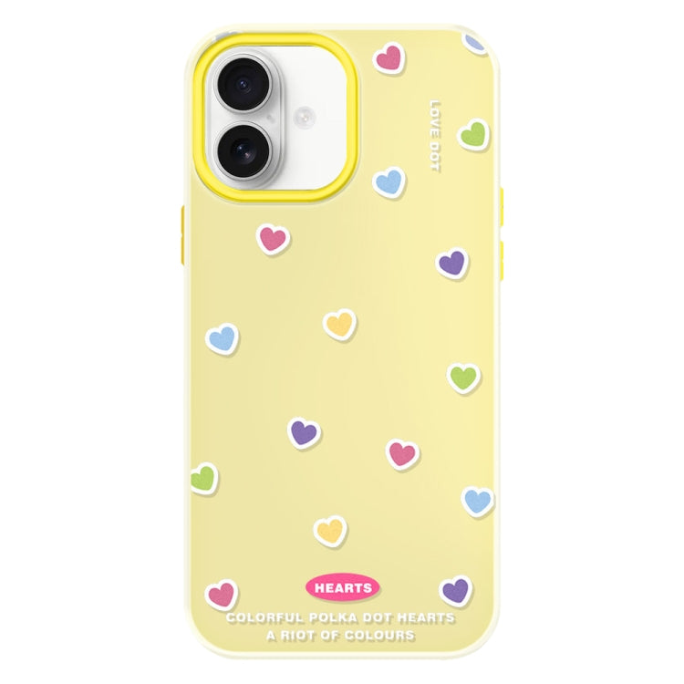 For iPhone 16 Skin Feeling Jelly TPU Hybrid PC Phone Case