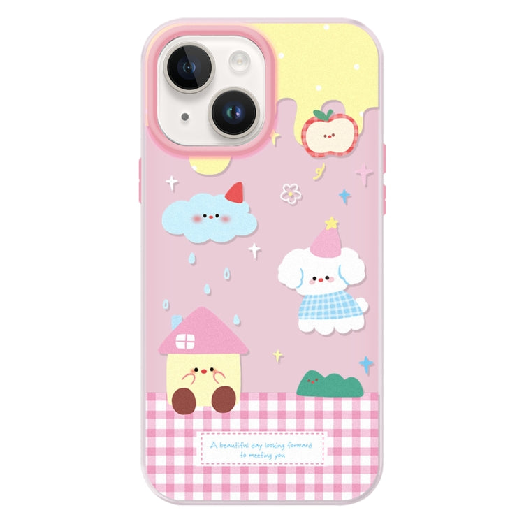 For iPhone 15 Plus Skin Feeling Jelly TPU Hybrid PC Phone Case