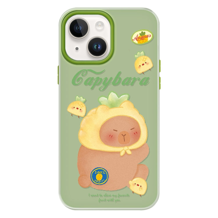 For iPhone 15 Plus Skin Feeling Jelly TPU Hybrid PC Phone Case
