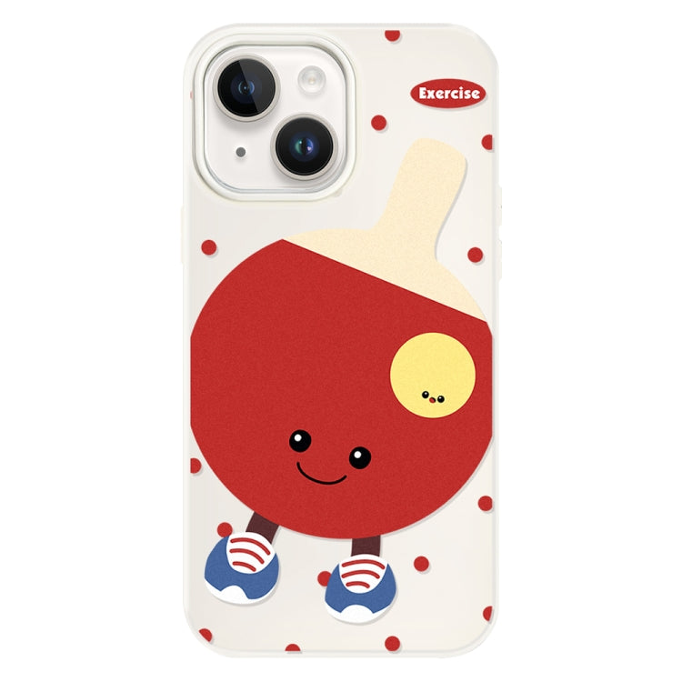 For iPhone 14 Skin Feeling Jelly TPU Hybrid PC Phone Case