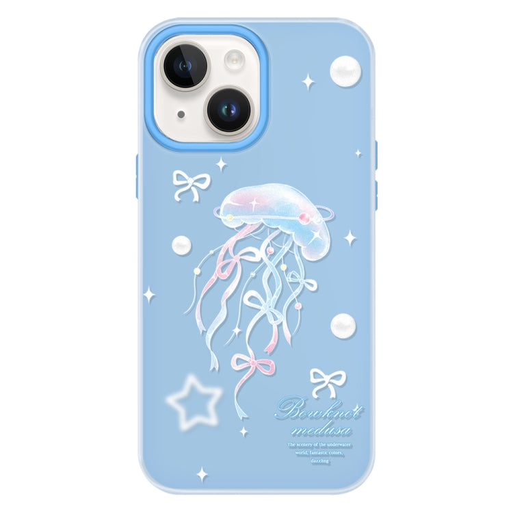 For iPhone 13 Skin Feeling Jelly TPU Hybrid PC Phone Case
