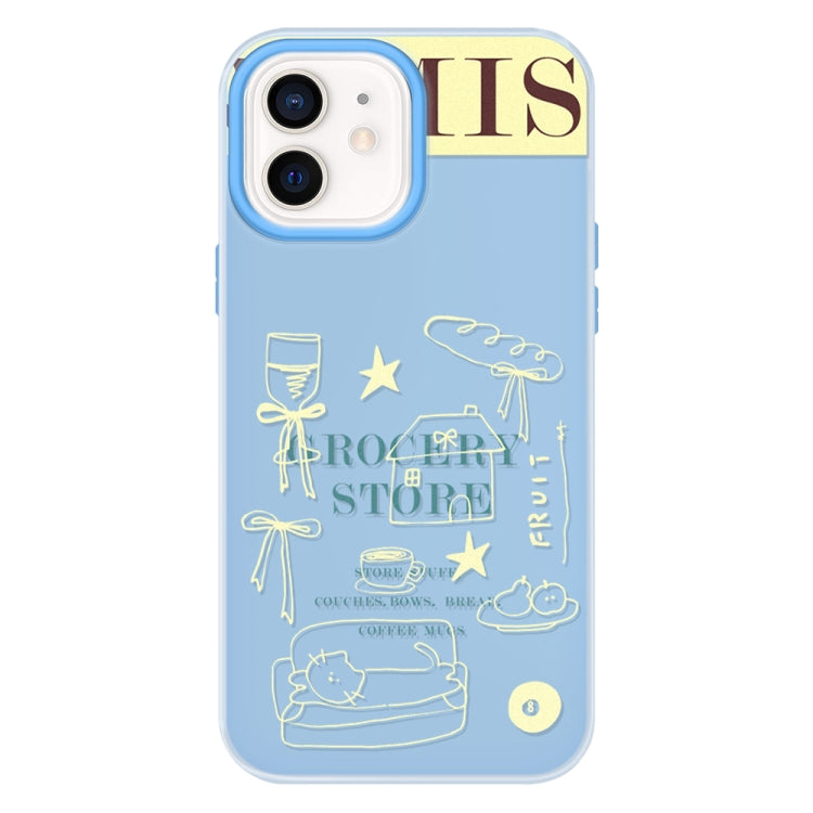 For iPhone 12 Skin Feeling Jelly TPU Hybrid PC Phone Case