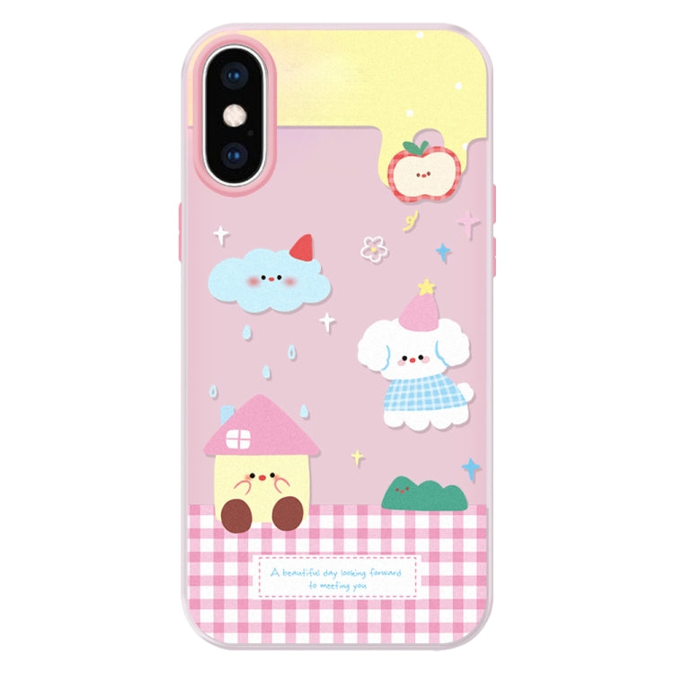 For iPhone X / XS Skin Feeling Jelly TPU Hybrid PC Phone Case