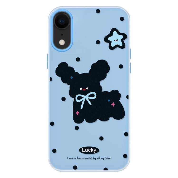 For iPhone XR Skin Feeling Jelly TPU Hybrid PC Phone Case