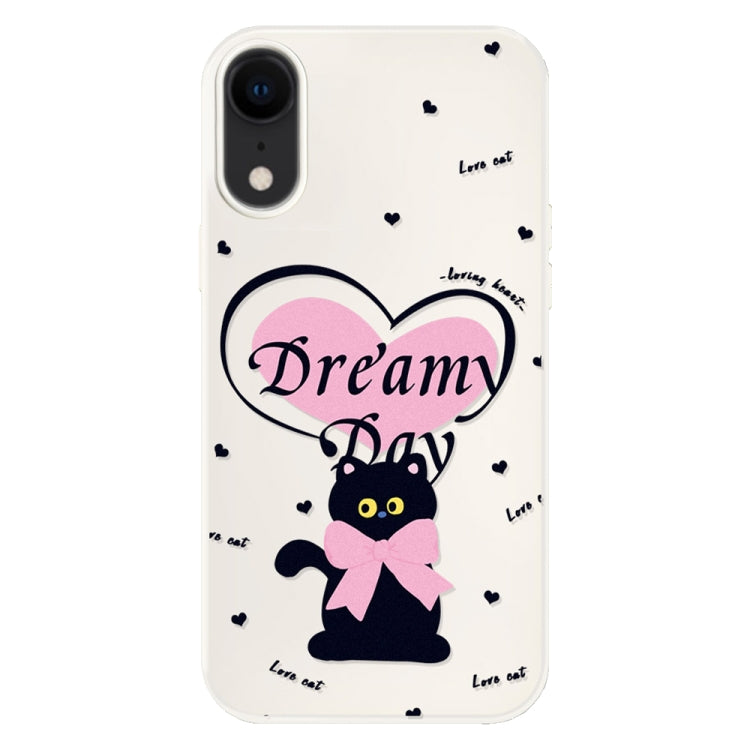 For iPhone XR Skin Feeling Jelly TPU Hybrid PC Phone Case
