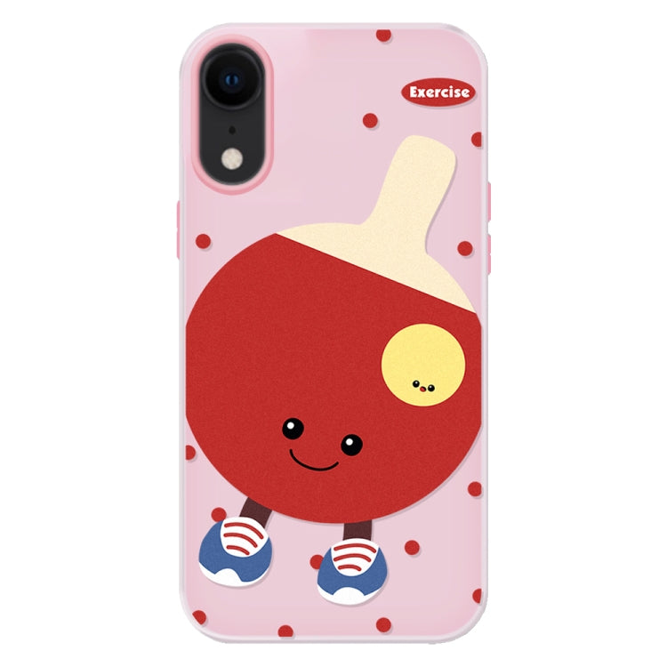 For iPhone XR Skin Feeling Jelly TPU Hybrid PC Phone Case
