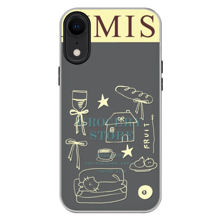 For iPhone XR Skin Feeling Jelly TPU Hybrid PC Phone Case