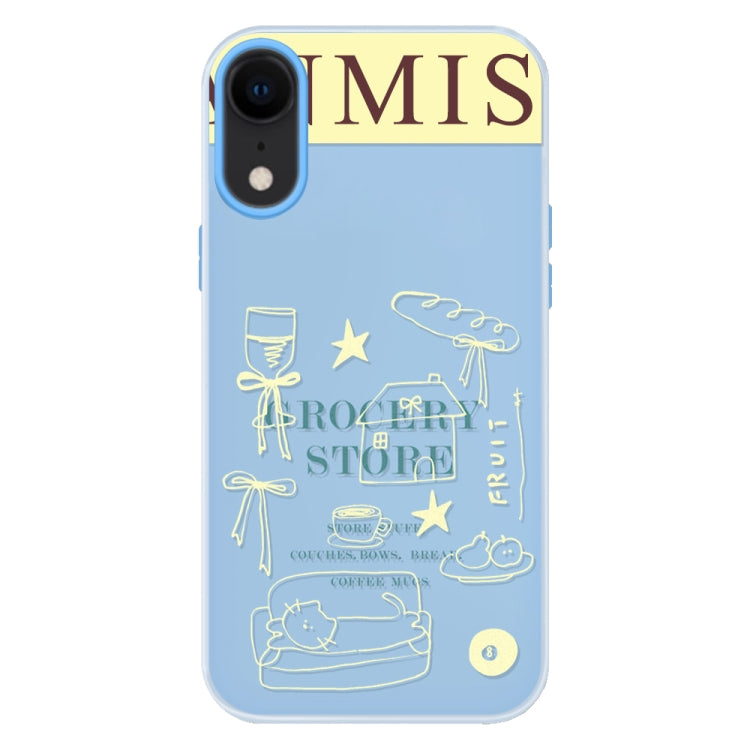 For iPhone XR Skin Feeling Jelly TPU Hybrid PC Phone Case