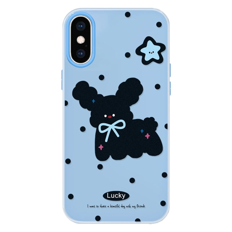 For iPhone XS Max Skin Feeling Jelly TPU Hybrid PC Phone Case