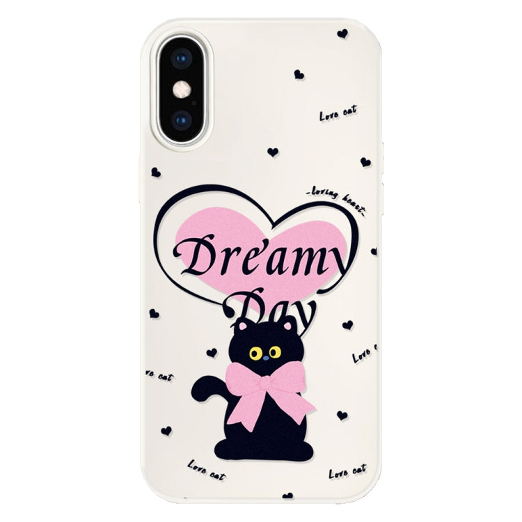 For iPhone XS Max Skin Feeling Jelly TPU Hybrid PC Phone Case