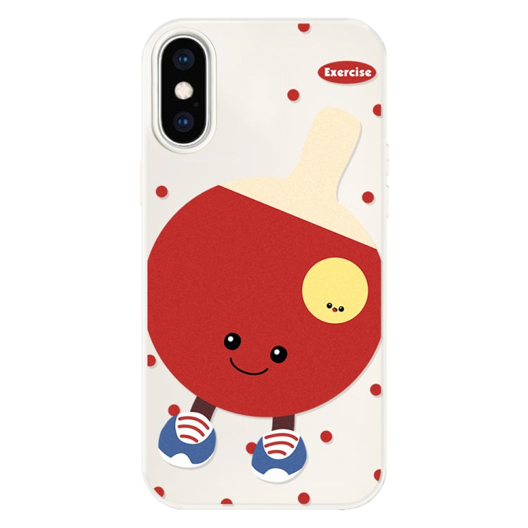 For iPhone XS Max Skin Feeling Jelly TPU Hybrid PC Phone Case
