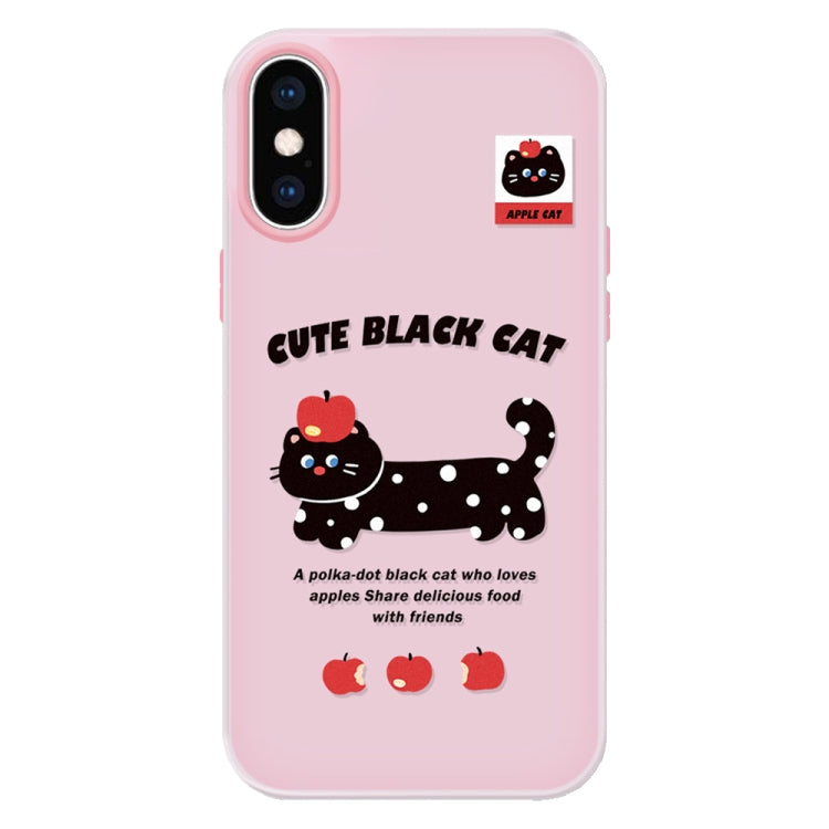 For iPhone XS Max Skin Feeling Jelly TPU Hybrid PC Phone Case