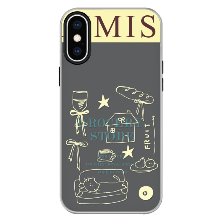 For iPhone XS Max Skin Feeling Jelly TPU Hybrid PC Phone Case