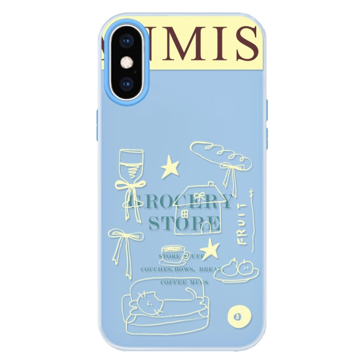 For iPhone XS Max Skin Feeling Jelly TPU Hybrid PC Phone Case