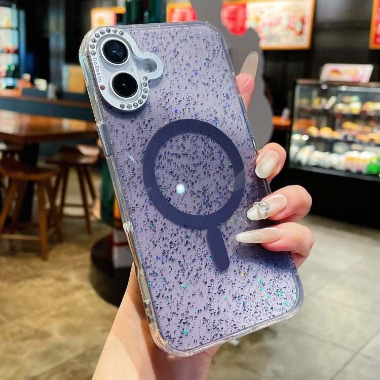 For iPhone 16 Plus Blink Series Metal Lens Frame MagSafe Magnetic IMD Phone Case