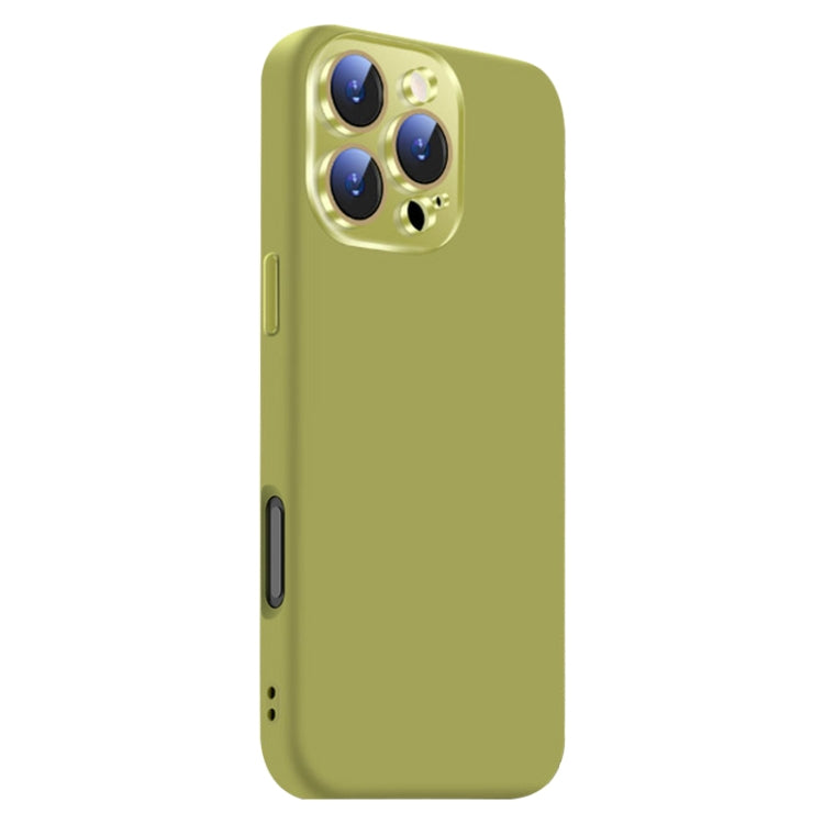 For iPhone 16 Pro Max Nano Lens Cover Liquid Silicone Phone Case