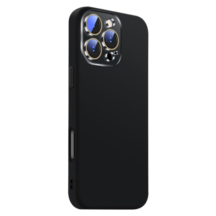 For iPhone 16 Pro Nano Lens Cover Liquid Silicone Phone Case