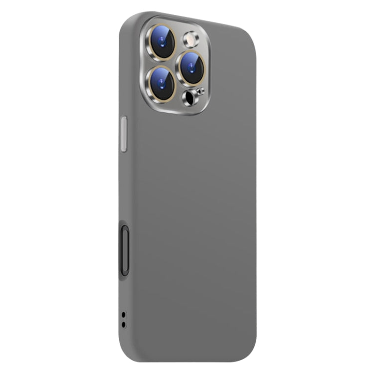 For iPhone 16 Pro Nano Lens Cover Liquid Silicone Phone Case