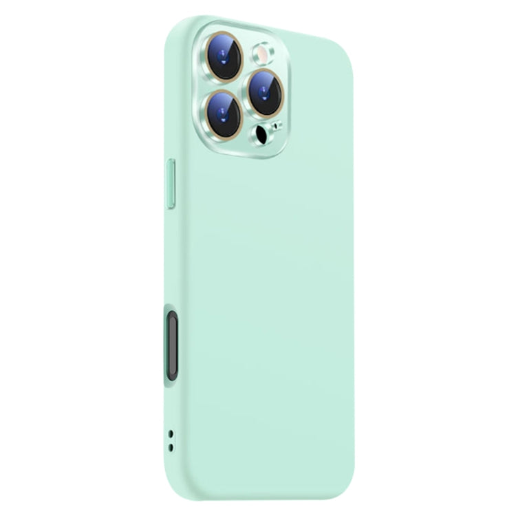 For iPhone 16 Pro Nano Lens Cover Liquid Silicone Phone Case