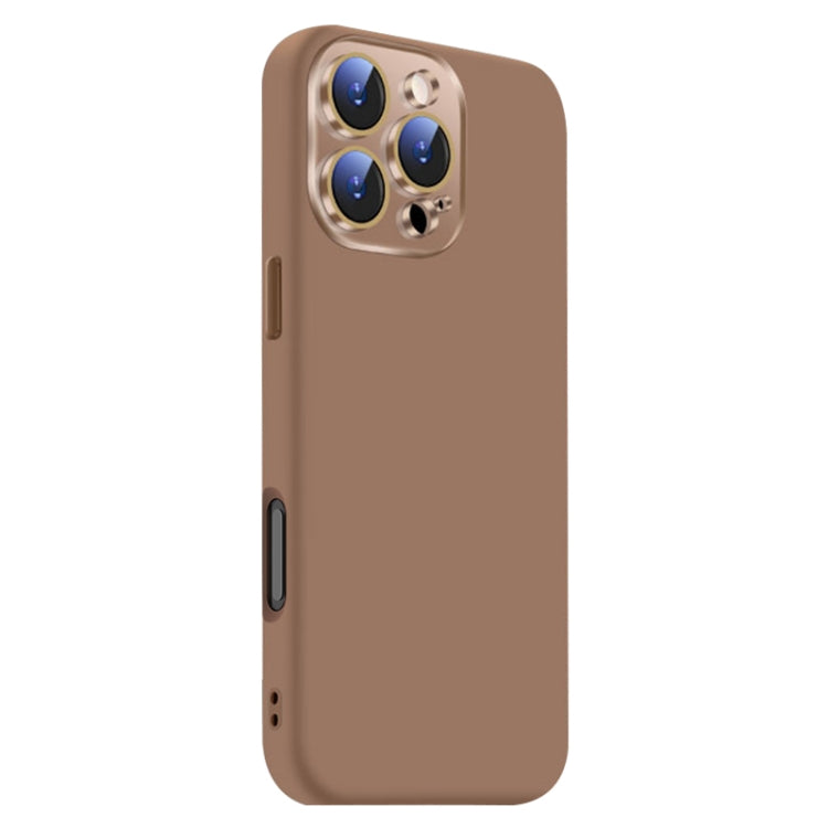 For iPhone 16 Pro Nano Lens Cover Liquid Silicone Phone Case